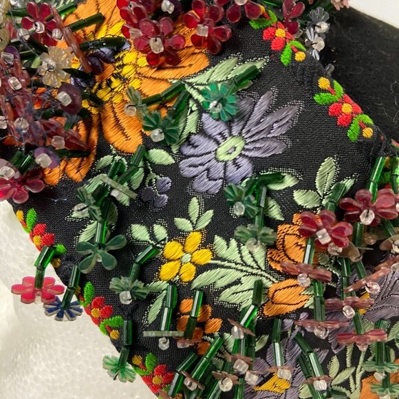BULLOCK\'S WILTSHIRE Hat Headband Embroidery Silk Flowers Beads main image 10